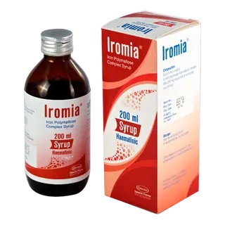 Pack Image: Iromia 50 mg Syrup (200 ml bottle)