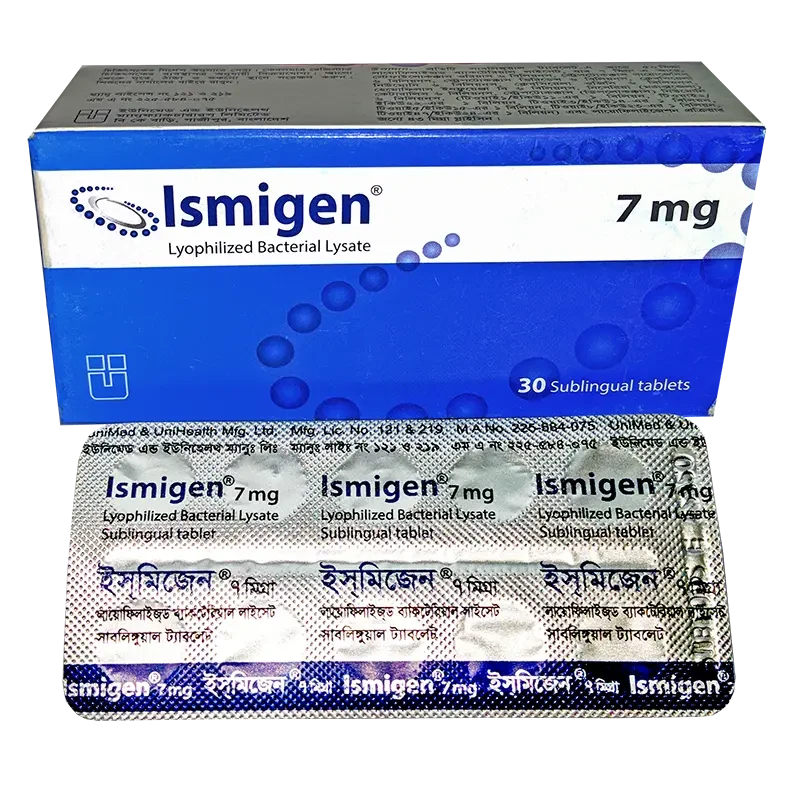 Pack Image: Ismigen 7 mg Tablet (3 x 10)