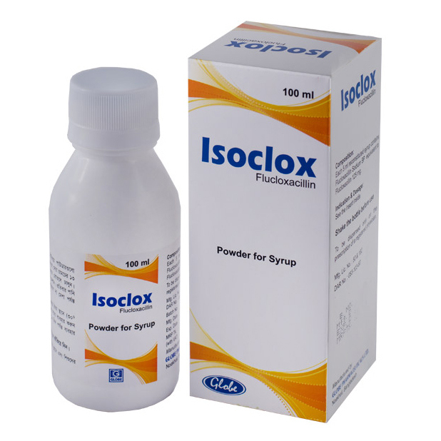 Pack Image: Isoclox 125 mg Suspension (100 ml bottle)