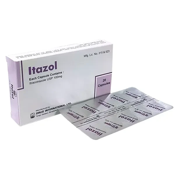 Pack Image: Itazol 100 mg Capsule (2 x 10)