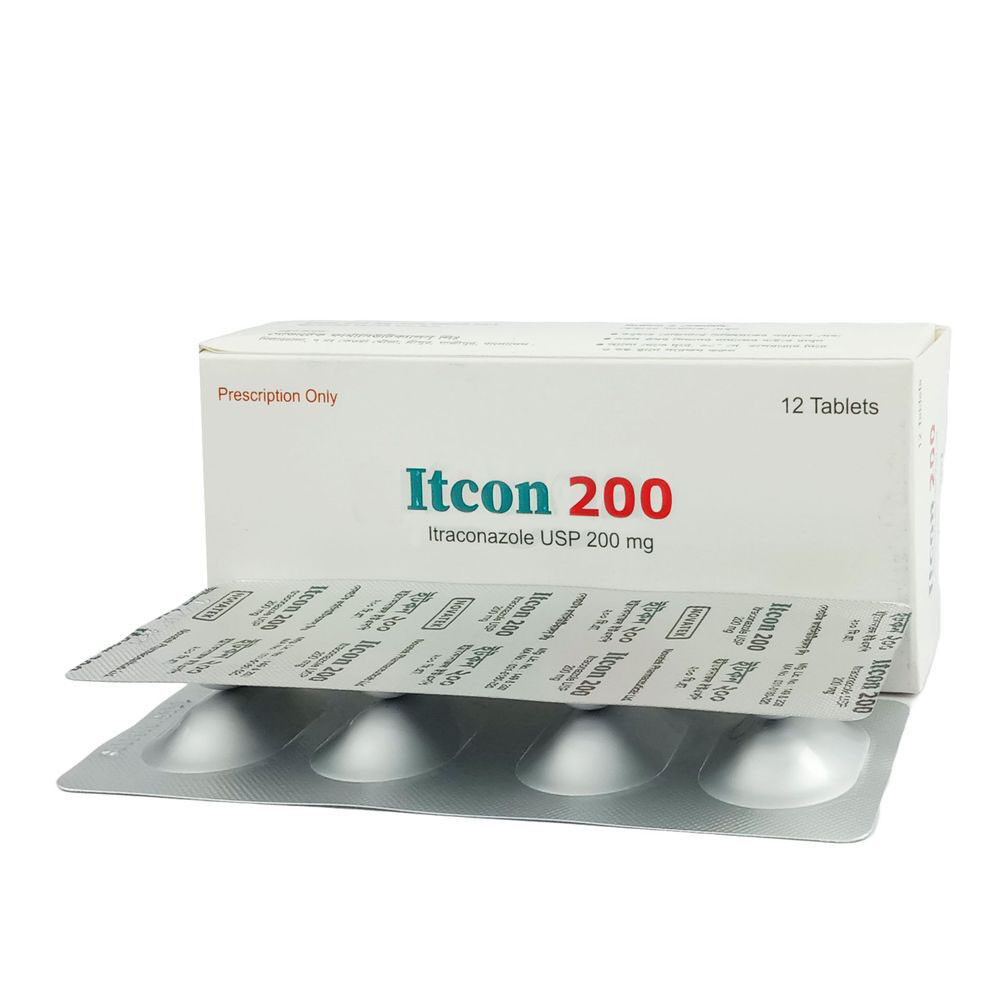Pack Image: Itcon 200 mg Tablet (2 x 6)