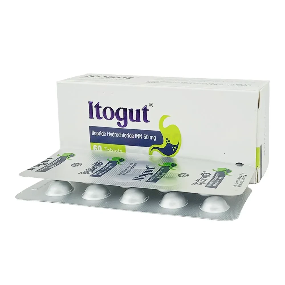 Pack Image: Itogut 50 mg Tablet (6 x 10)