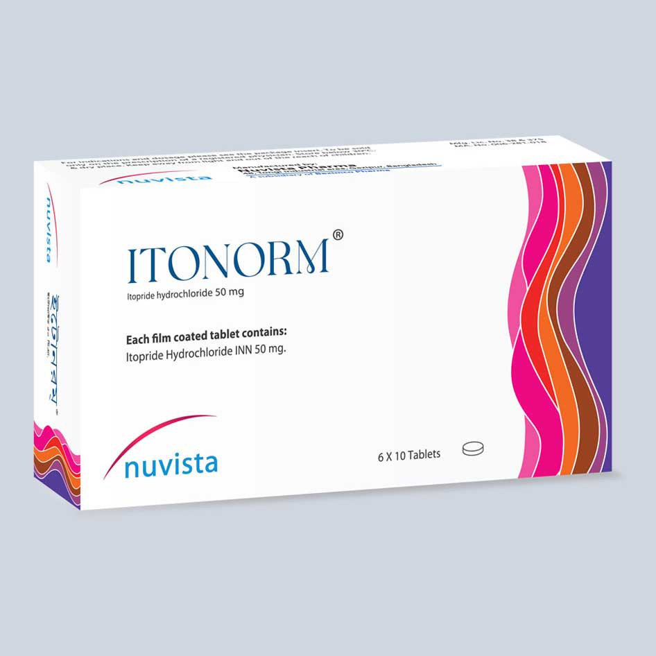 Pack Image: Itonorm 50 mg Tablet (6 x 10)