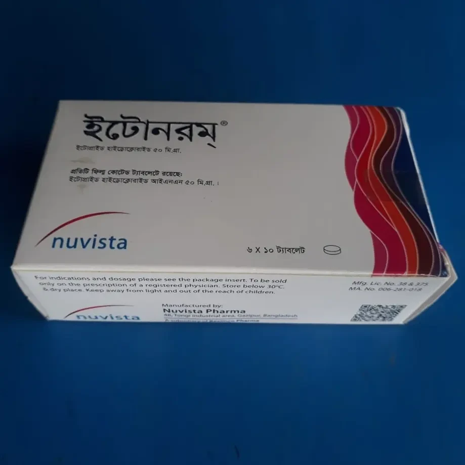 Pack Image: Itonorm 50 mg Tablet (6 x 10)