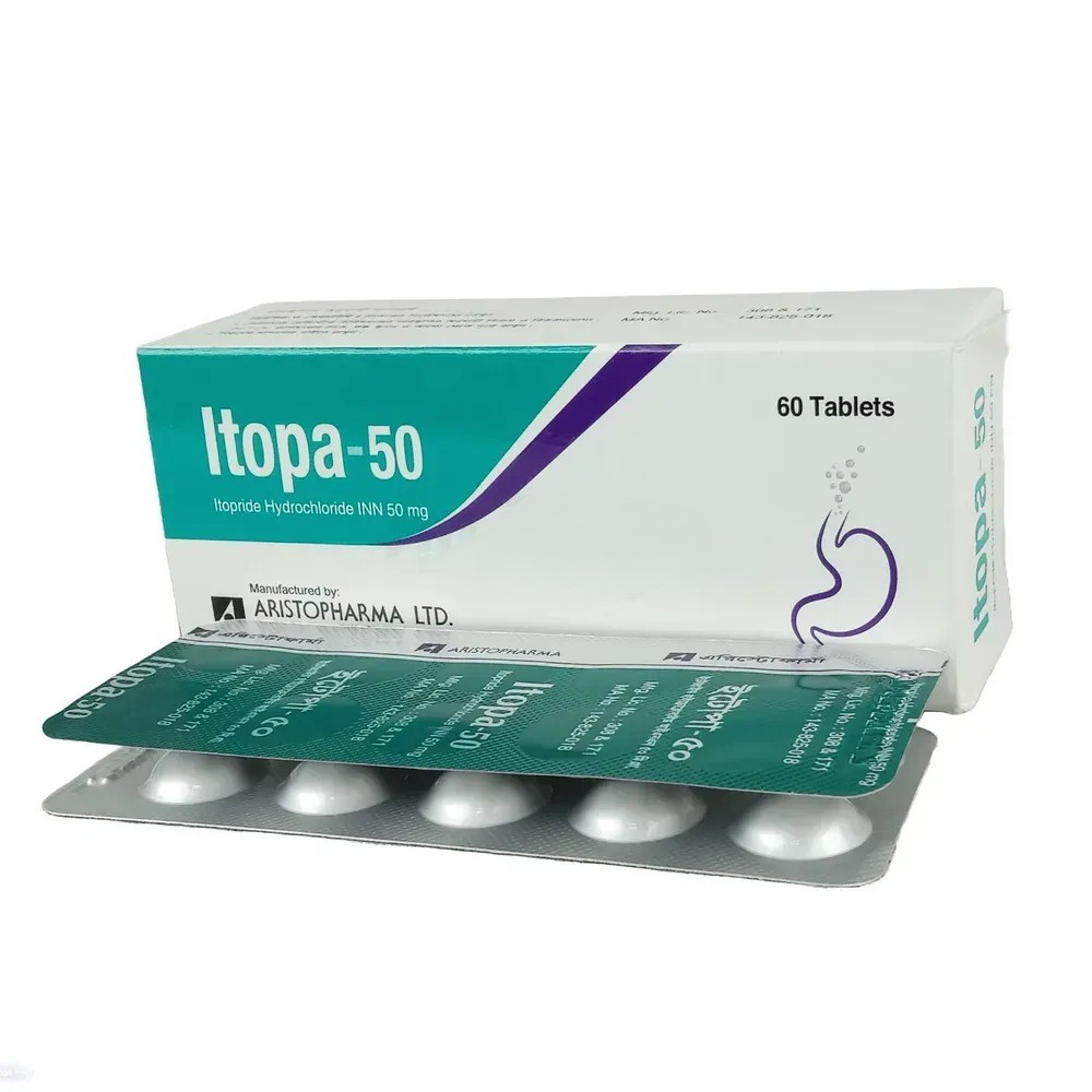 Pack Image: Itopa-50 50 mg Tablet (6 x 10)