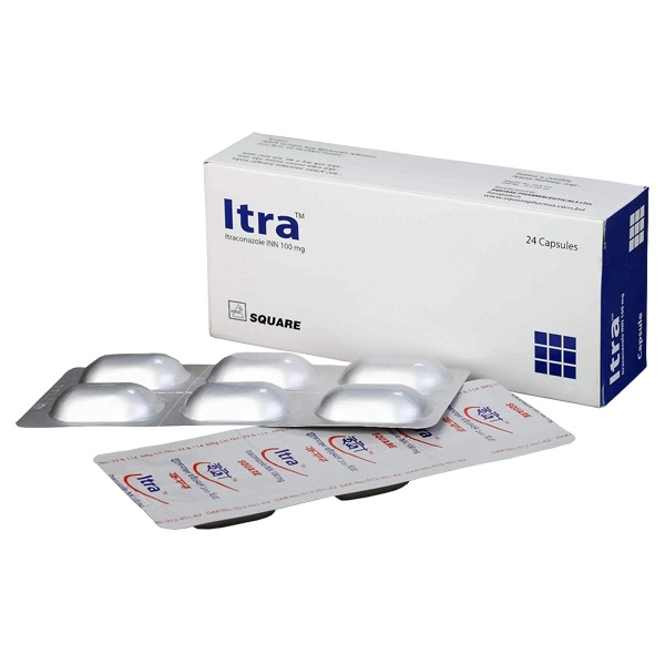 Pack Image: Itra 100 mg Capsule (4 x 6)