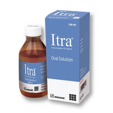 Pack Image: Itra 50 mg Oral Solution (100 ml bottle)