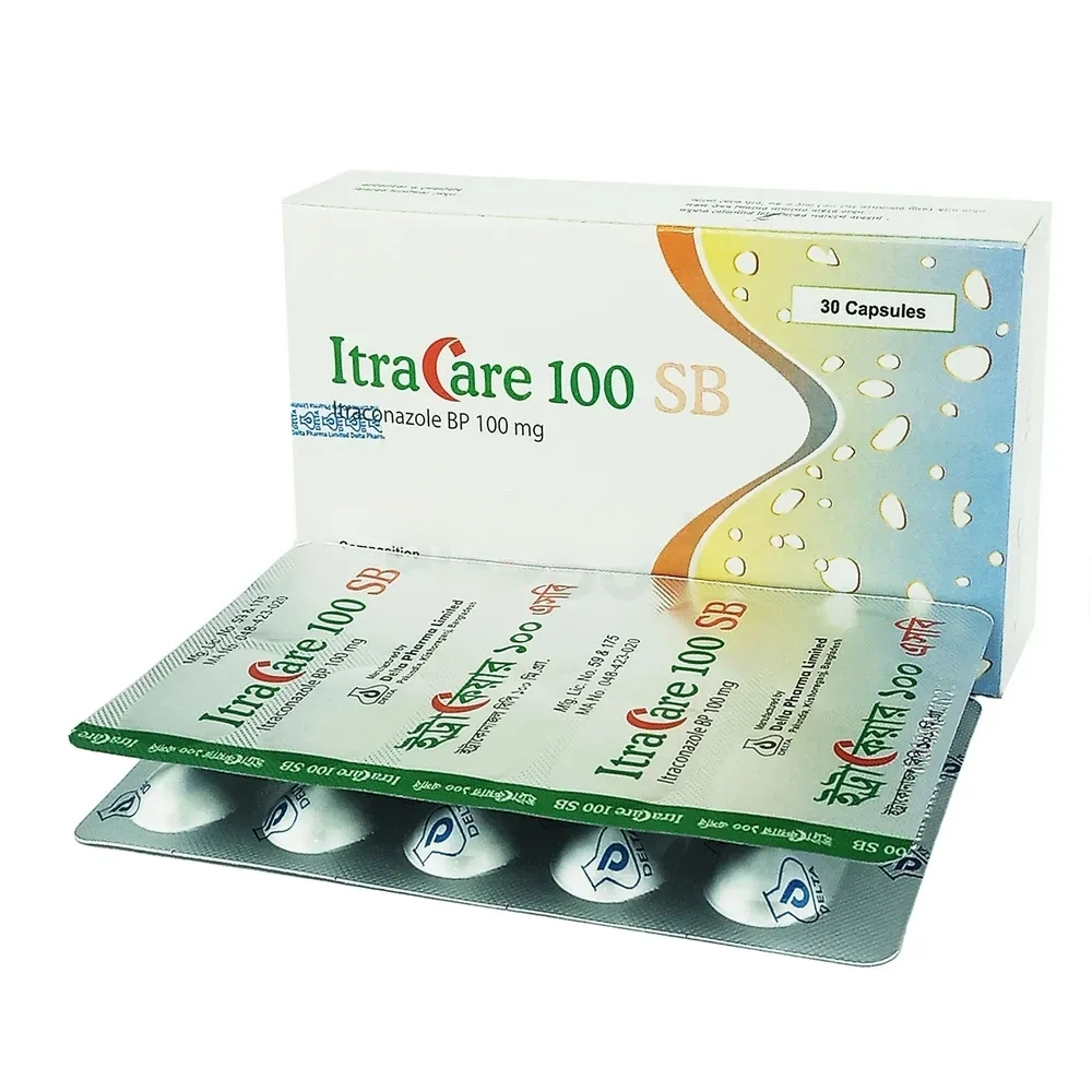 Pack Image: Itracare SB 100 mg Capsule (3 x 10)