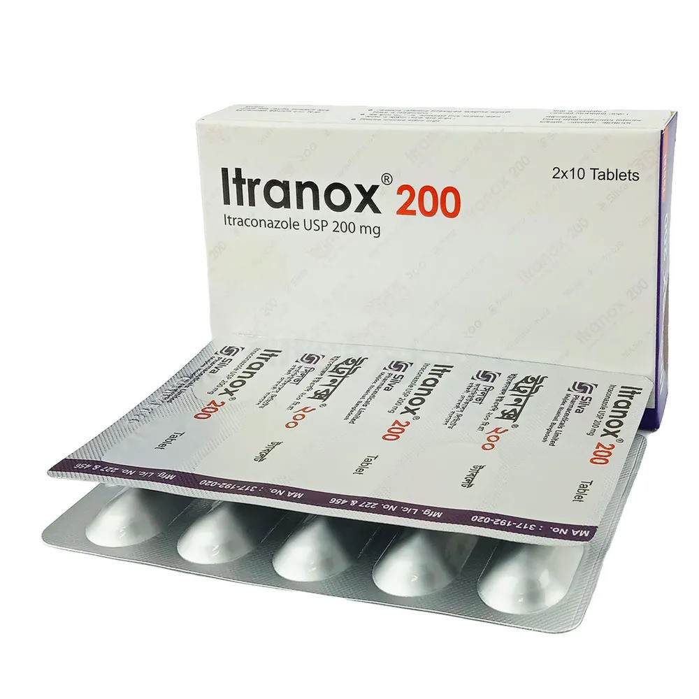 Pack Image: Itranox 200 mg Tablet (2 x 10)