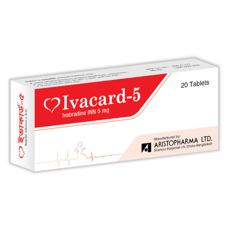 Pack Image: Ivacard 5 mg Tablet (2 x 10)