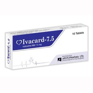 Pack Image: Ivacard 7.5 mg Tablet (1 x 10)