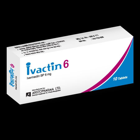 Pack Image: Ivactin 6 mg Tablet (1 x 10)