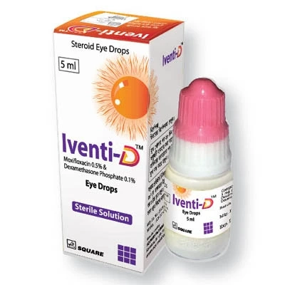 Pack Image: Iventi-D 0.5% 0.1% Eye Drop (5 ml drop)