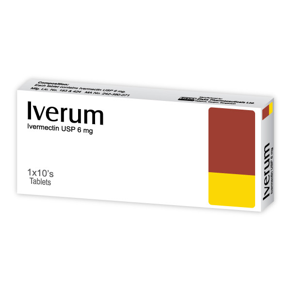 Pack Image: Iverum 6 mg Tablet (1 x 10)