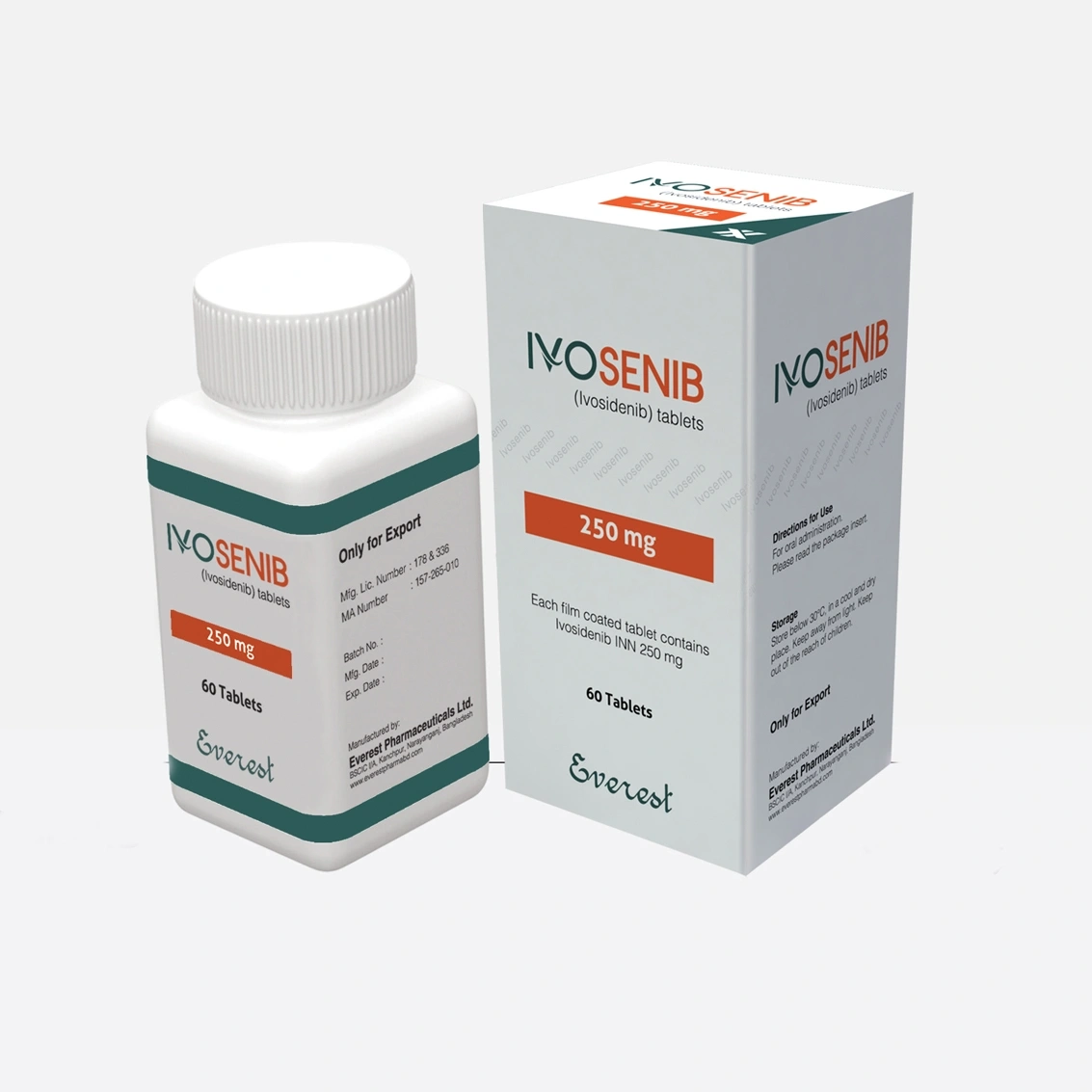 Pack Image: Ivosenib 250 mg Tablet (1 x 30)