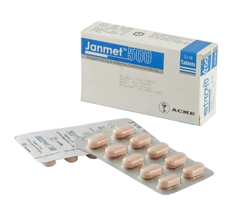 Pack Image: Janmet 50 mg Tablet (3 x 10)
