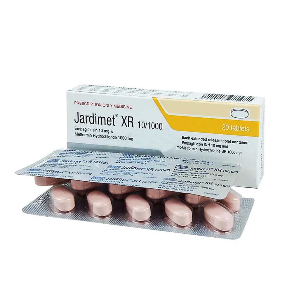 Pack Image: Jardimet XR 10 mg Tablet (2 x 10)