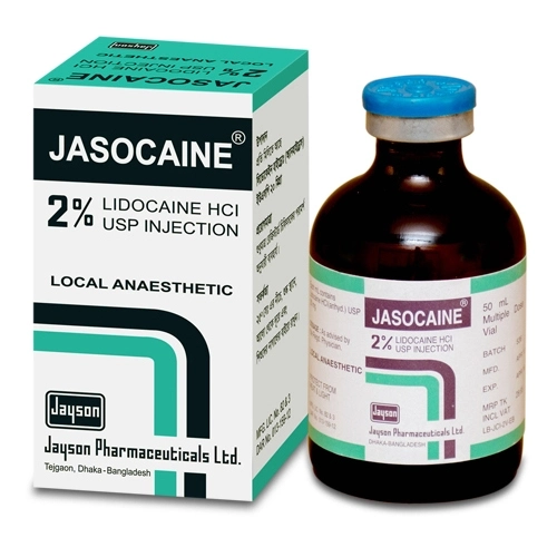 Pack Image: Jasocaine 2% Injection (50 ml vial)