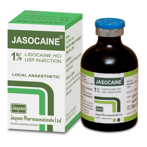 Pack Image: Jasocaine 1% Injection (50 ml vial)