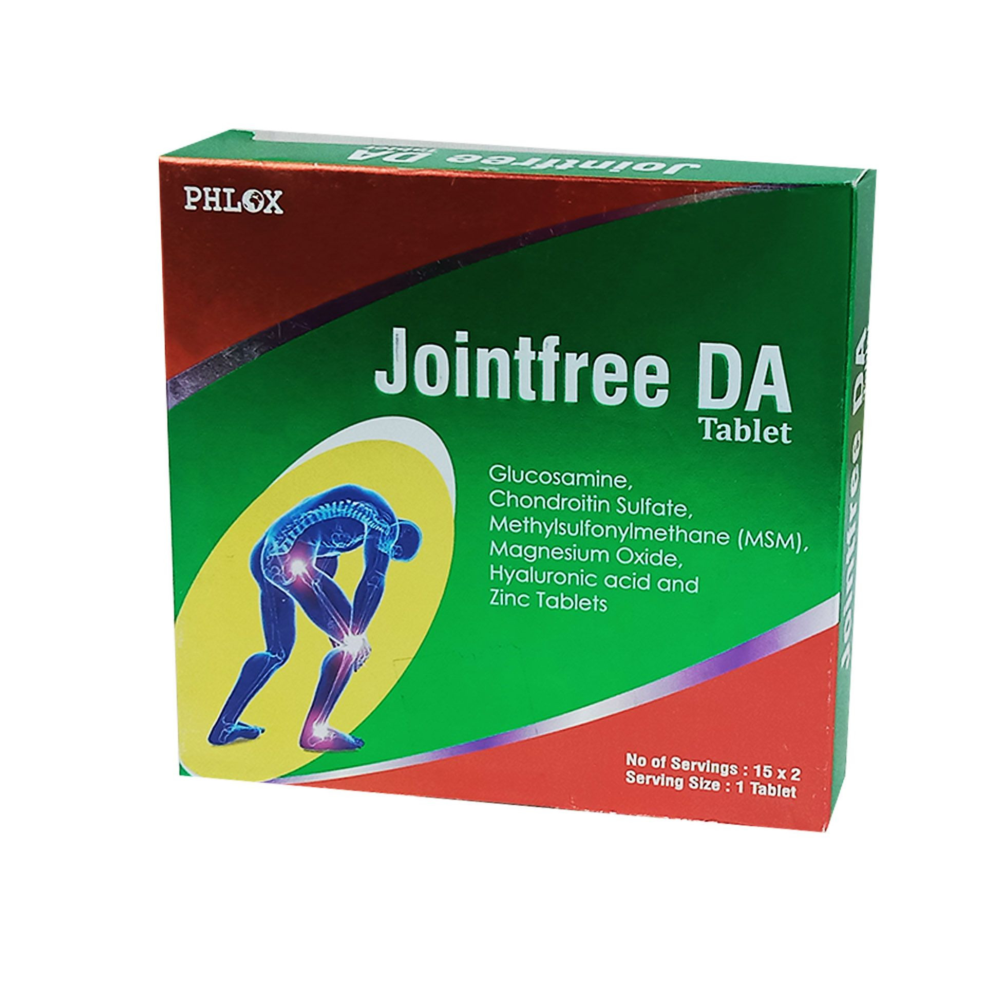 Pack Image: Jointfree DA 1500 mg Tablet (2 x 15)
