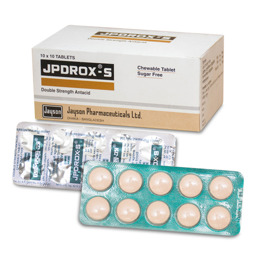 Pack Image: Jpdrox-S 400 mg Chewable Tablet (10 x 10)