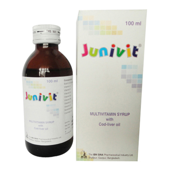Pack Image: Junivit  Syrup (100 ml bottle)