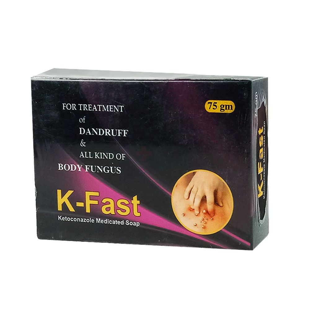 Pack Image: K-Fast 2% Medicated Bar (75 gm bar)