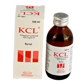 Pack Image: KCL 500 mg Syrup (100 ml bottle)