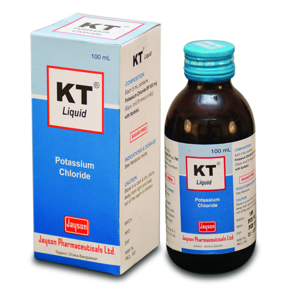 Pack Image: KT 500 mg Syrup (100 ml bottle)