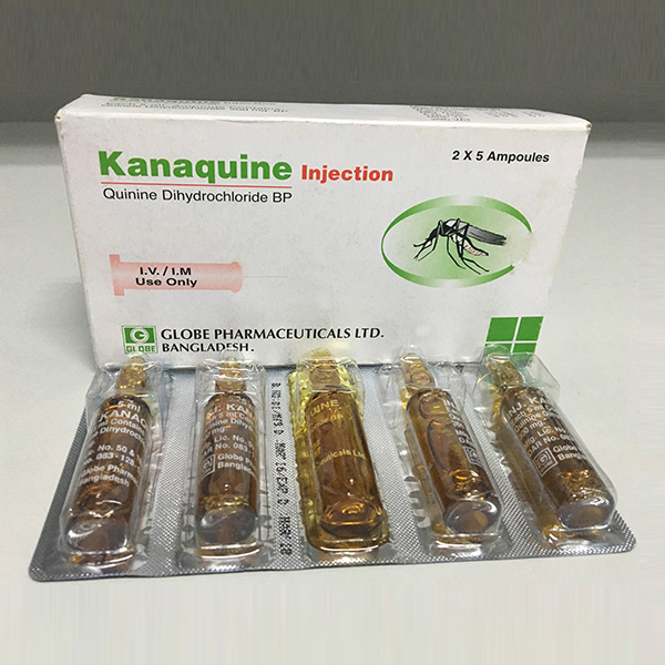 Pack Image: Kanaquine 300 mg Injection (5 ml ampoule)