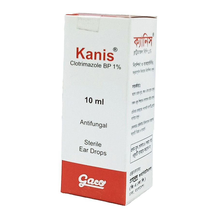 Pack Image: Kanis 1% Ear Drop (10 ml drop)