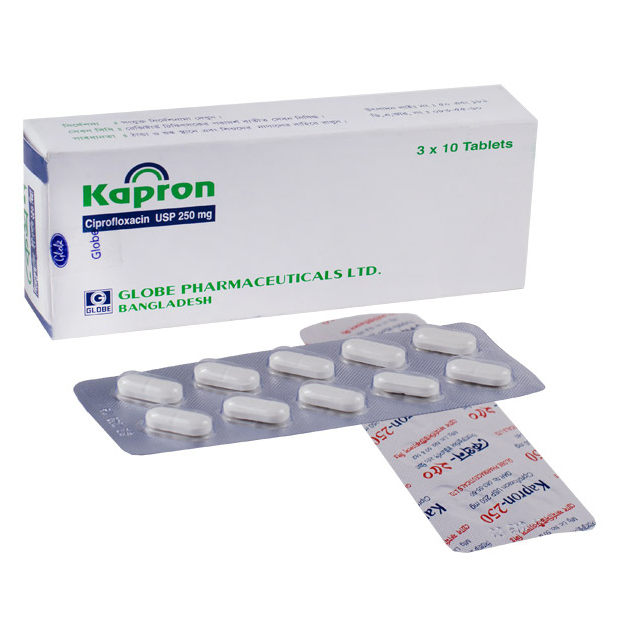Pack Image: Kapron 250 mg Tablet (3 x 10)