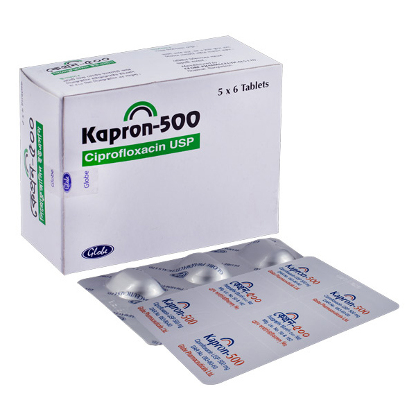 Pack Image: Kapron 500 mg Tablet (5 x 6)