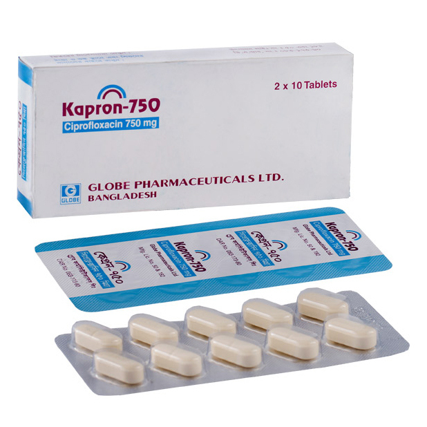 Pack Image: Kapron 750 mg Tablet (2 x 10)