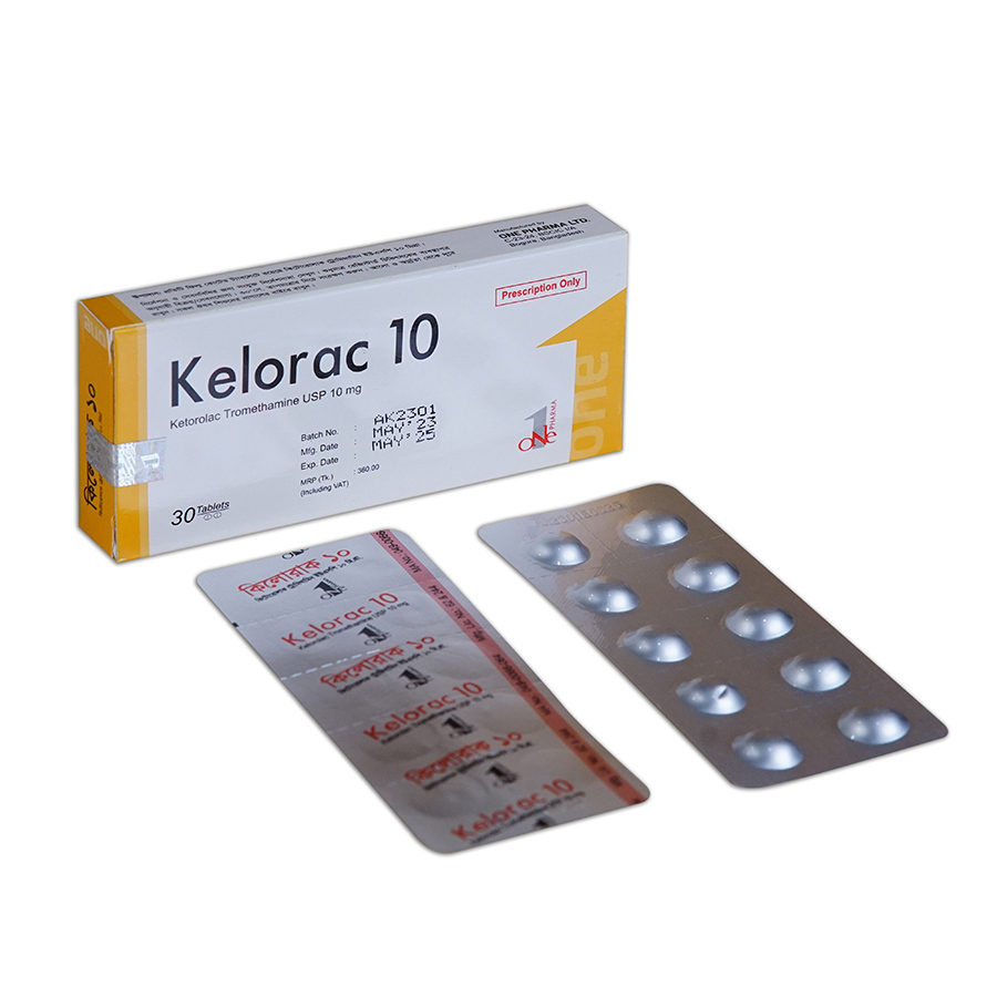 Pack Image: Kelorac 10 mg Tablet (3 x 10)