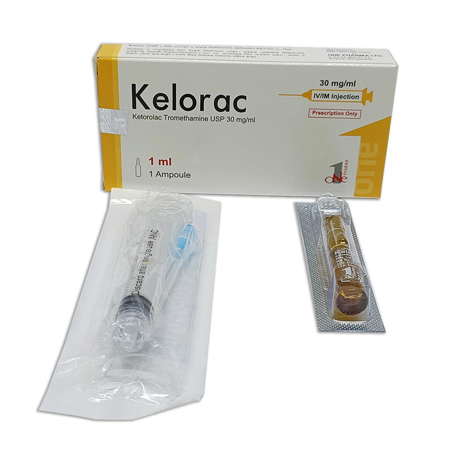 Pack Image: Kelorac 30 mg Injection (1 ml ampoule)