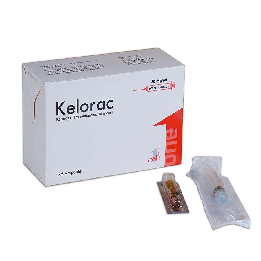 Pack Image: Kelorac 30 mg Injection (1 ml ampoule)