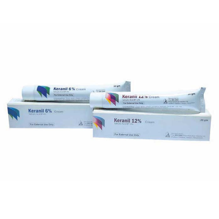 Pack Image: Keranil 6% Cream (30 gm tube)