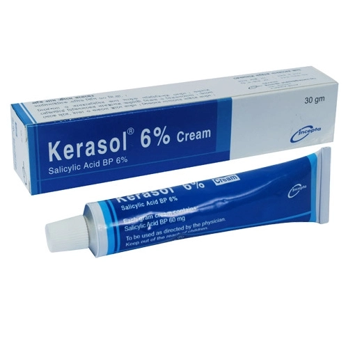 Pack Image: Kerasol 6% Cream (30 gm tube)