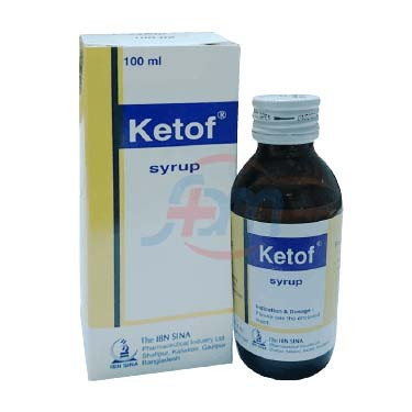 Pack Image: Ketof 1 mg Syrup (100 ml bottle)