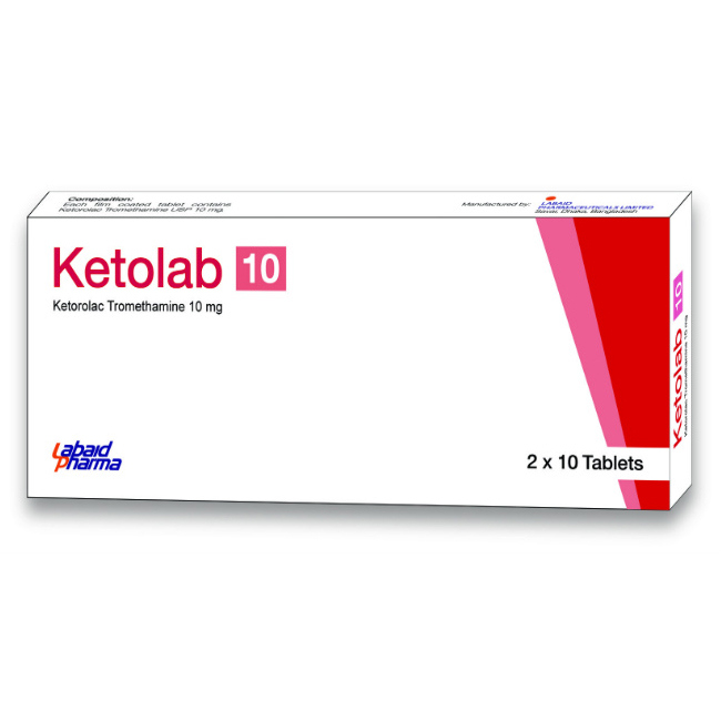 Pack Image: Ketolab 10 mg Tablet (3 x 10)