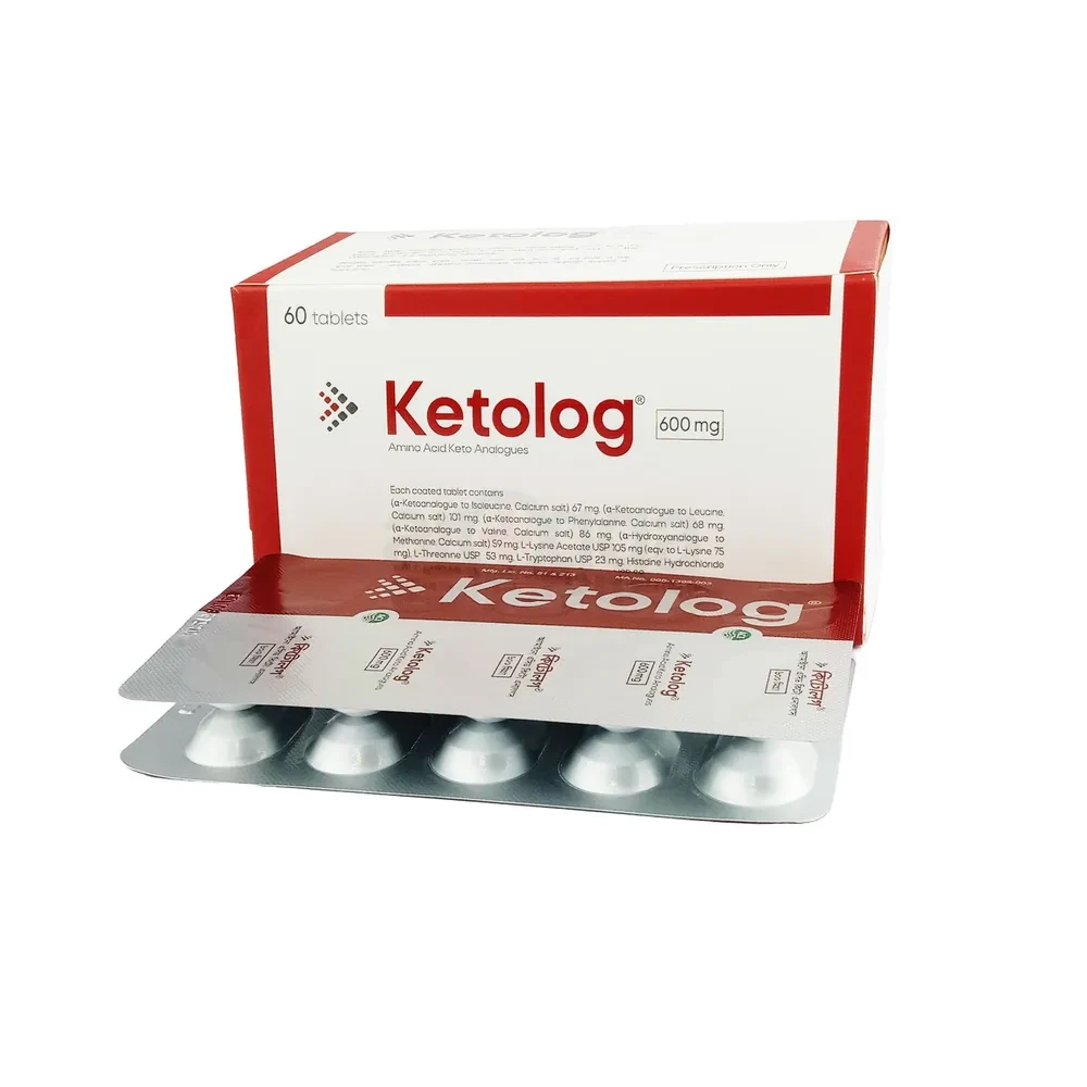 Pack Image: Ketolog 600 mg Tablet (6 x 10)