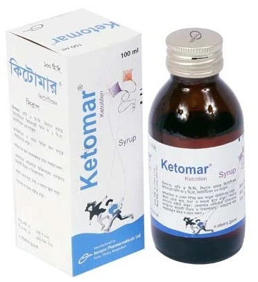 Pack Image: Ketomar 1 mg Syrup (100 ml bottle)