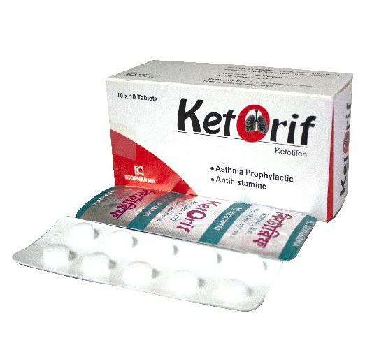 Pack Image: Ketorif 1 mg Tablet (10 x 10)
