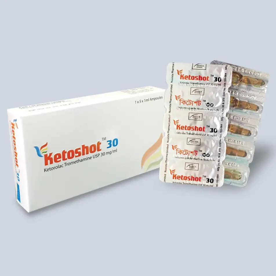 Pack Image: Ketoshot 30 mg Injection (1 ml ampoule)