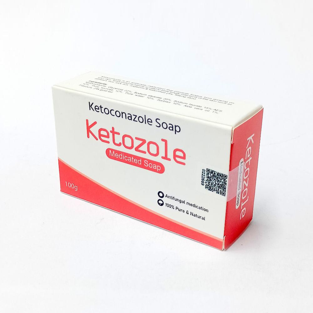 Pack Image: Ketozole 2% Medicated Bar (100 gm bar)