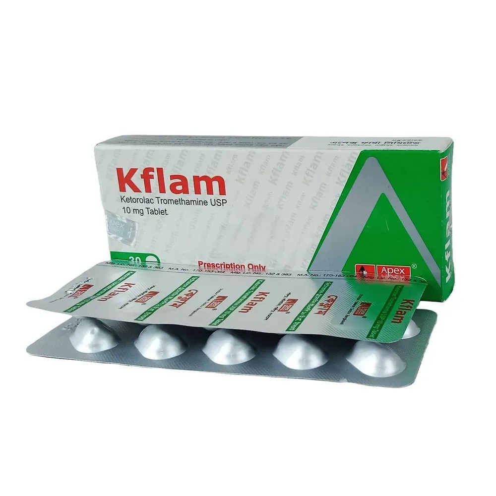 Pack Image: Kflam 10 mg Tablet (3 x 10)