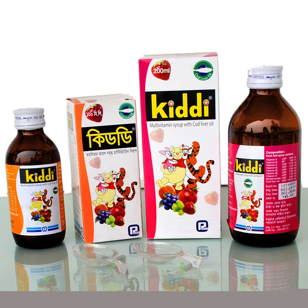 Pack Image: Kiddi  Syrup (100 ml bottle)