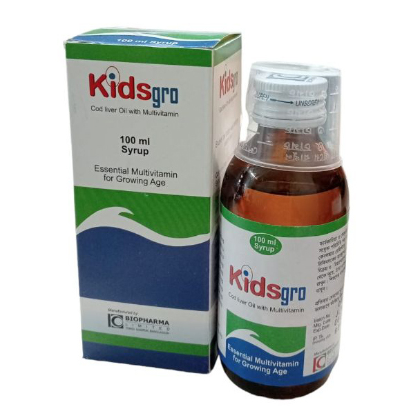 Pack Image: Kidsgro Syrup (100 ml bottle)