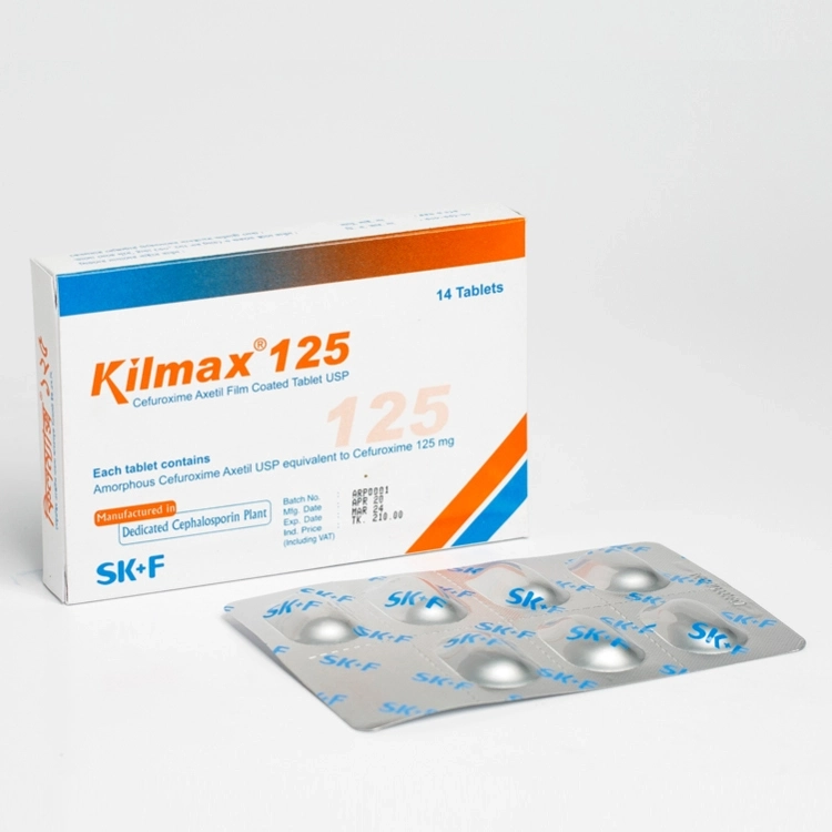 Pack Image: Kilmax 125 mg Tablet (2 x 7)